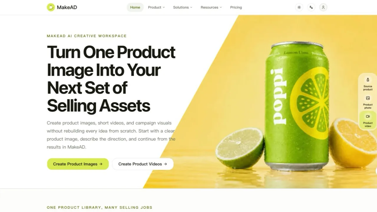 MakeAD — AI product photography from your product image