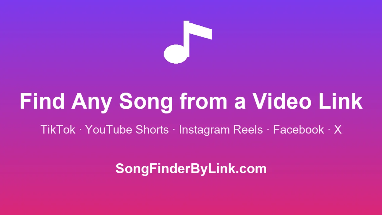 SongFinderByLink — Identify and find songs from video & audio links in seconds