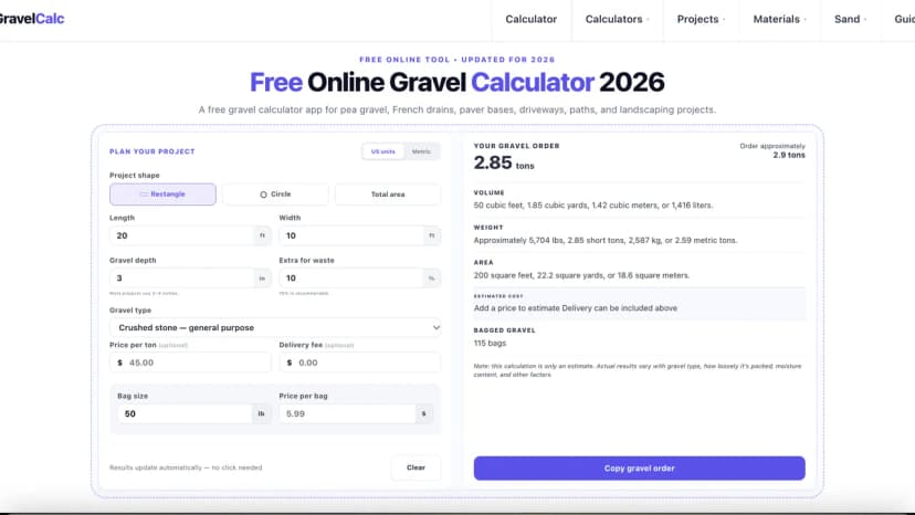 Gravel Calculator thumbnail