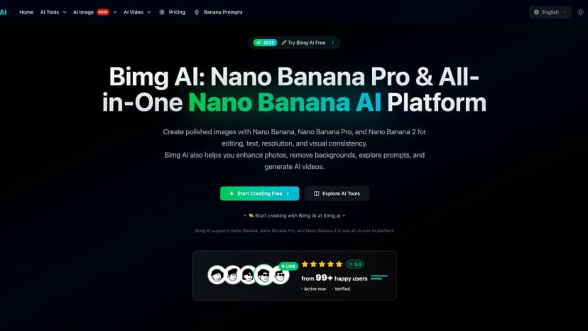 Bimg AI: Nano Banana AI Platform thumbnail