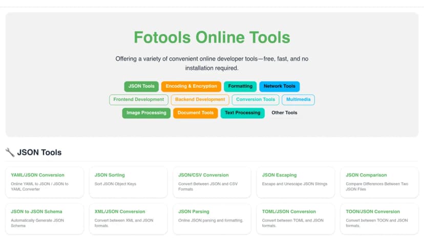 Fotools Online Tools thumbnail