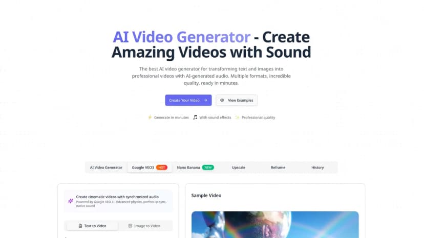 Plexigen AI: Cinematic Video & AI Audio Sync thumbnail