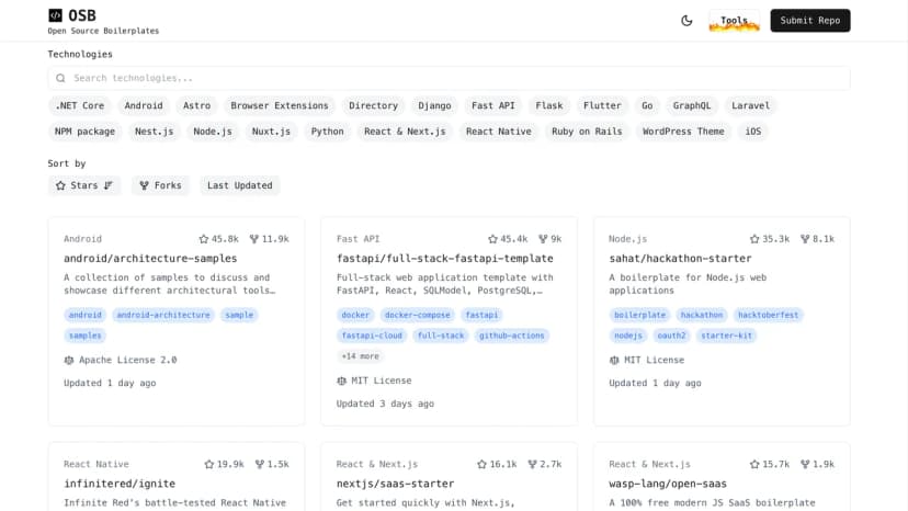 Open Source Boilerplates thumbnail