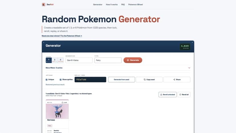 Random Pokemon Generator thumbnail