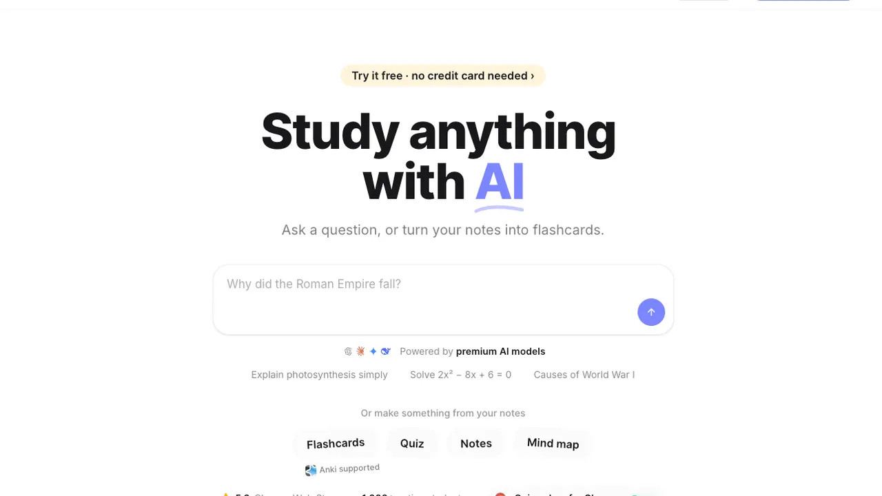 StudyFox AI — AI-powered study tools that turn notes and PDFs into flashcards, quizzes, and mind maps